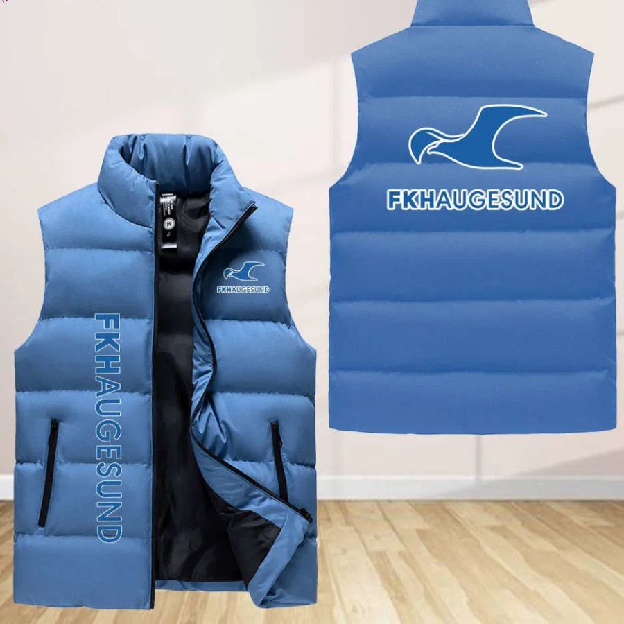 Fotballklubben Haugesund Sleeveless Puffer Jacket Custom For Fans Gifts