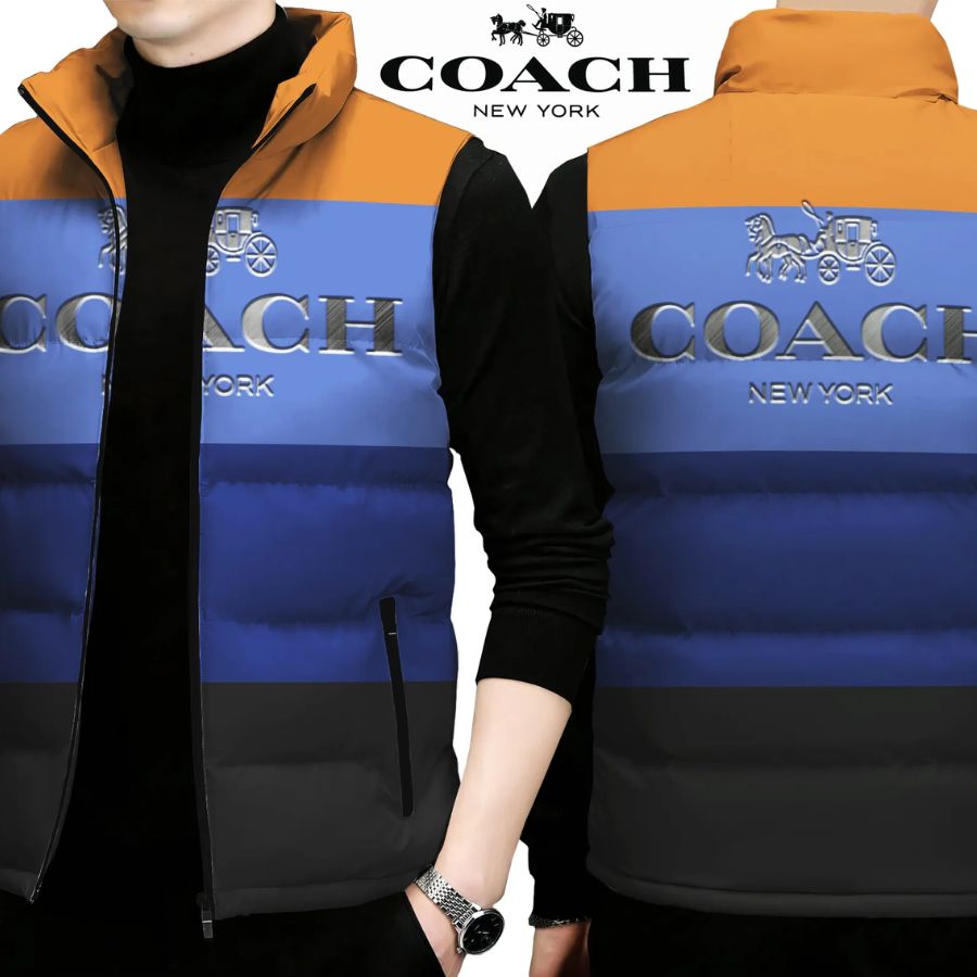 Coach Limited Edition Sleeveless Puffer Jacket For Men Women Core Edition