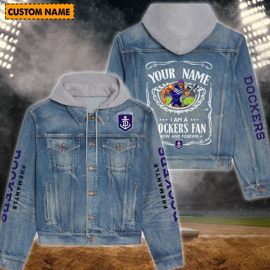 Fremantle New Personalized Hooded Denim Jacket For Fans