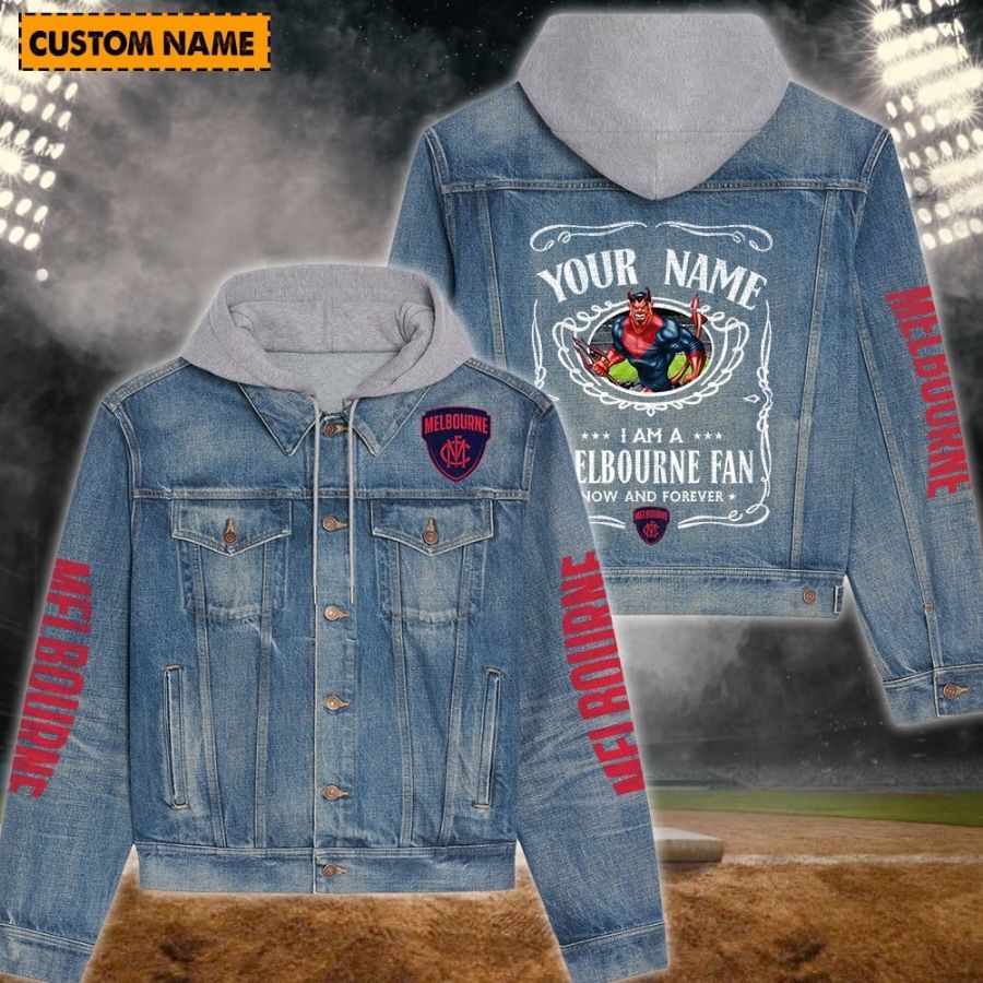 Melbourne New Personalized Hooded Denim Jacket For Fans