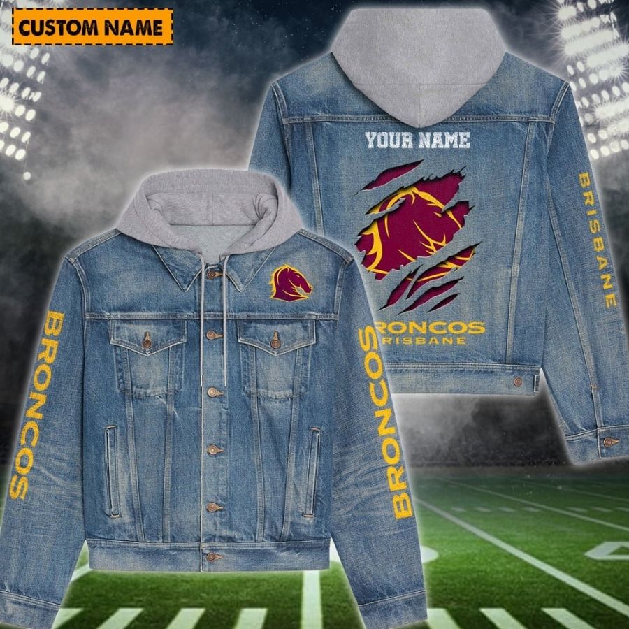 Brisbane Broncos New Personalized Fall Fashion Denim Jackets For Men Women For Fans