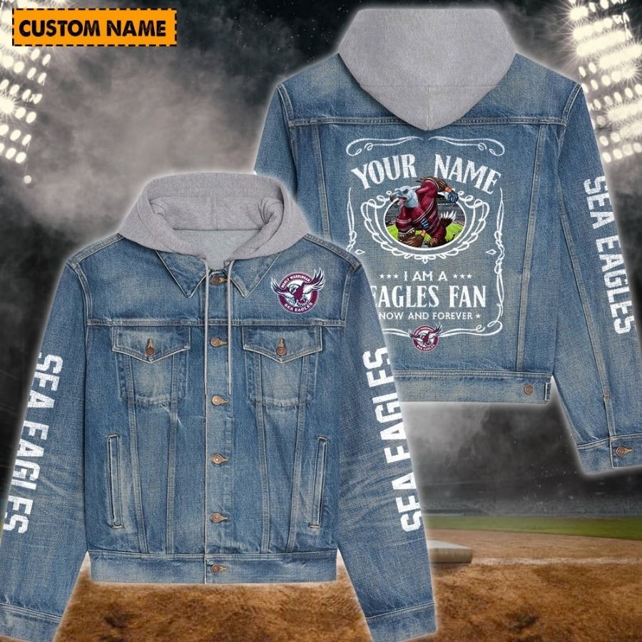 Manly-Warringah Sea Eagles New Personalized Hooded Denim Jacket For Fans