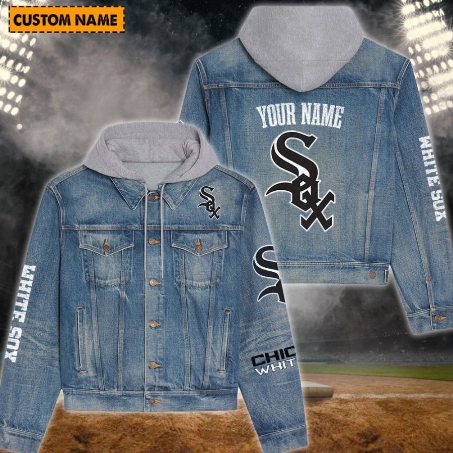 Chicago White Sox New Personalized Hooded Denim Jacket For Fans