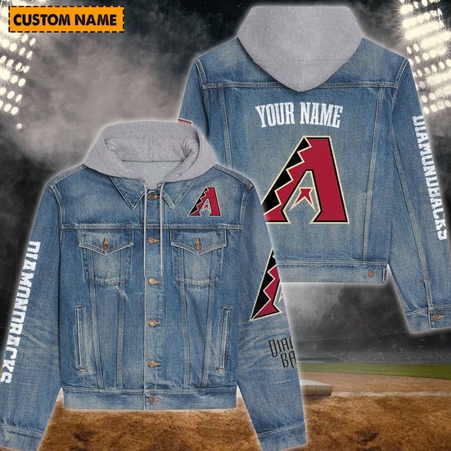 Arizona Diamondbacks New Personalized Hooded Denim Jacket For Fans
