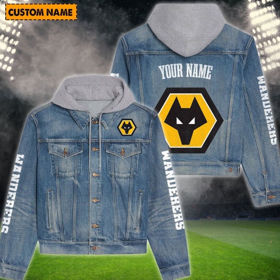 Wolverhampton New Personalized Hooded Denim Jacket For Fans