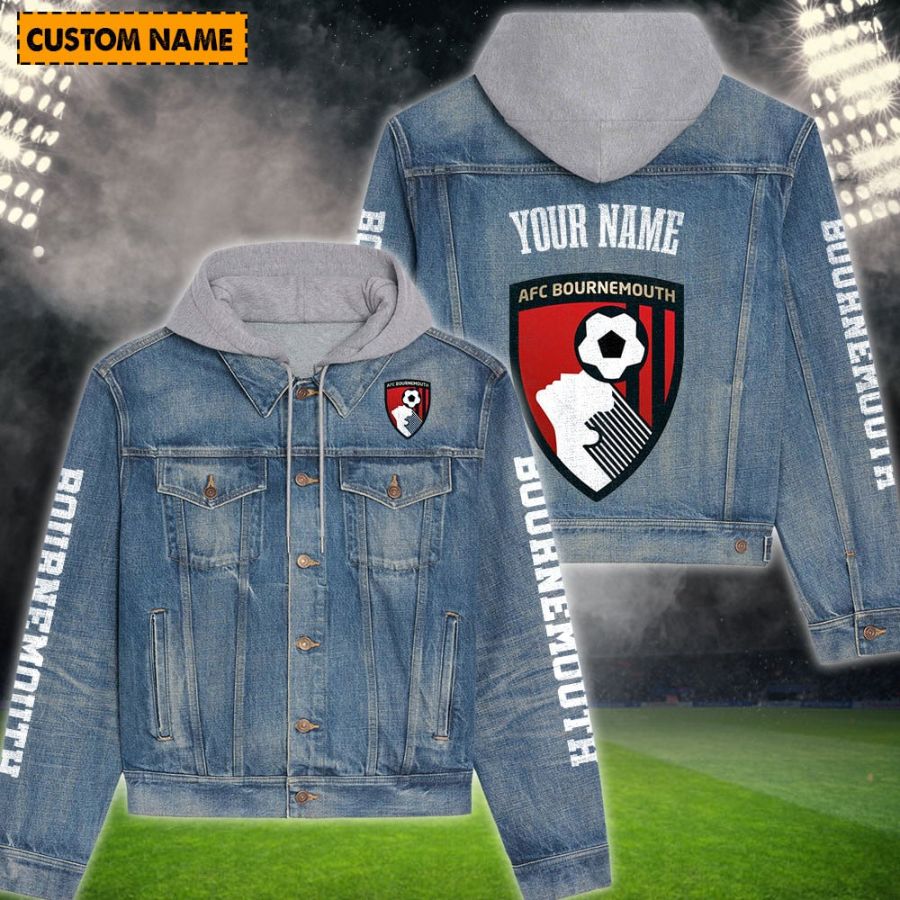 Bournemouth New Personalized Hooded Denim Jacket For Fans
