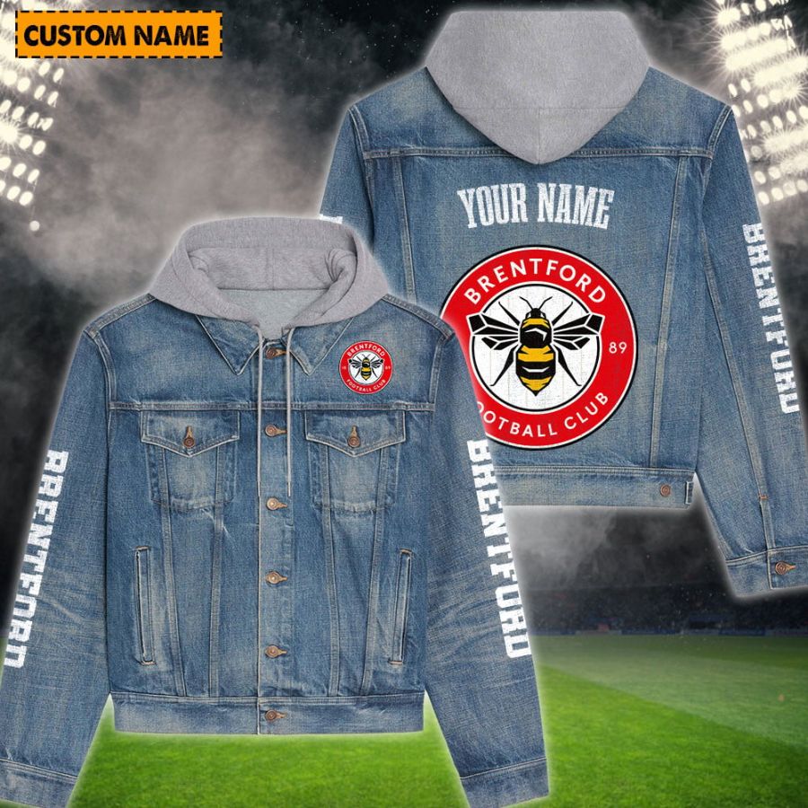 Brentford New Personalized Hooded Denim Jacket For Fans