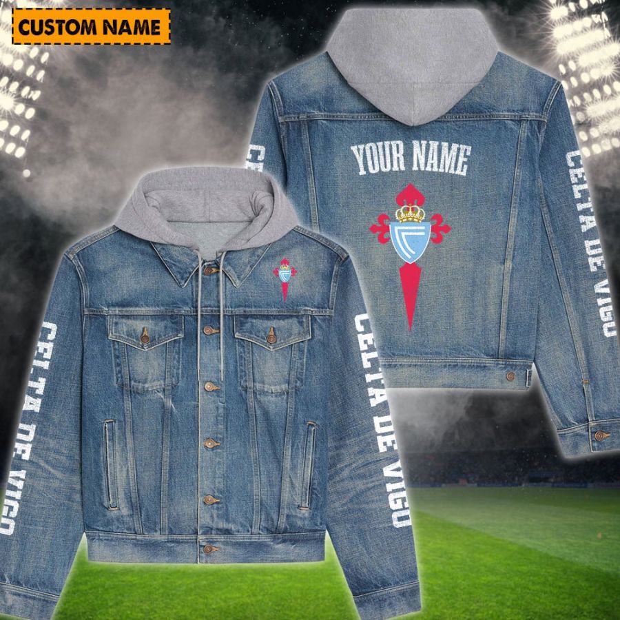 Celta Vigo New Personalized Hooded Denim Jacket For Fans