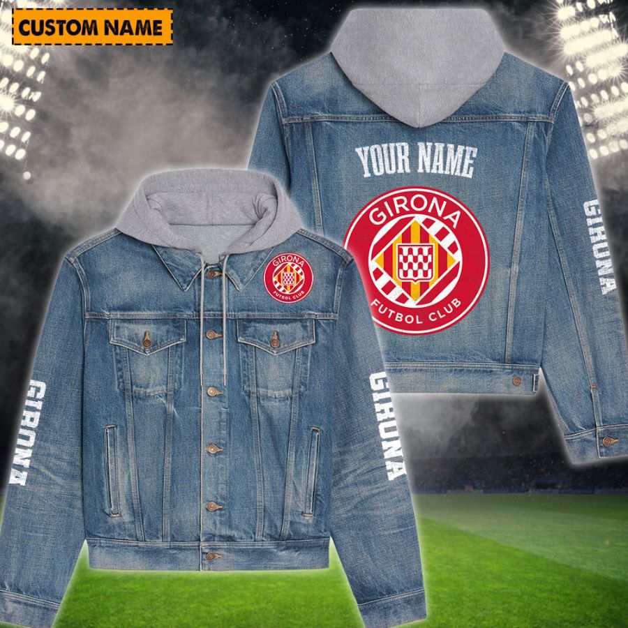 Girona New Personalized Hooded Denim Jacket For Fans