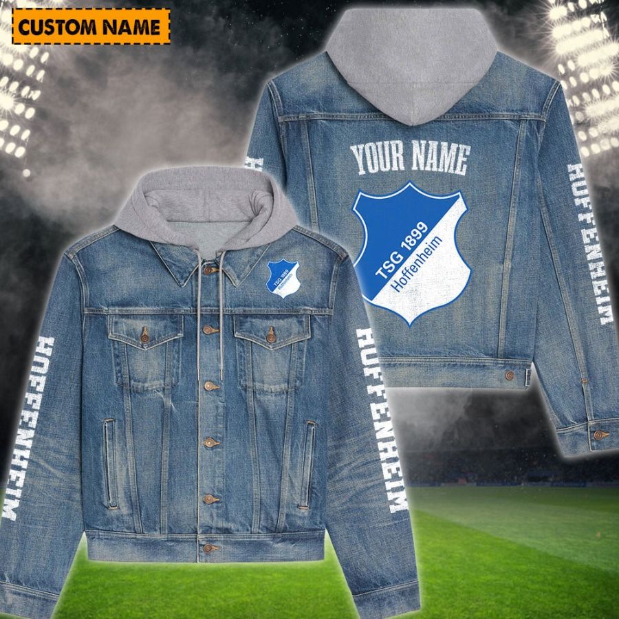 Tsg Hoffenheim New Personalized Hooded Denim Jacket For Fans