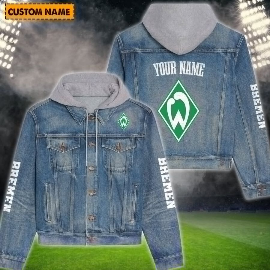 Sv Weder Bremen New Personalized Hooded Denim Jacket For Fans