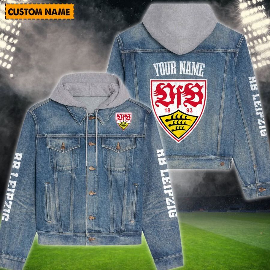 Vfb Stuttgart New Personalized Hooded Denim Jacket For Fans