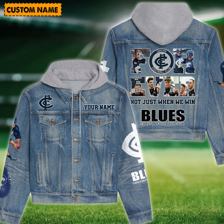 Carlton New Personalized Hooded Denim Jacket For Fans