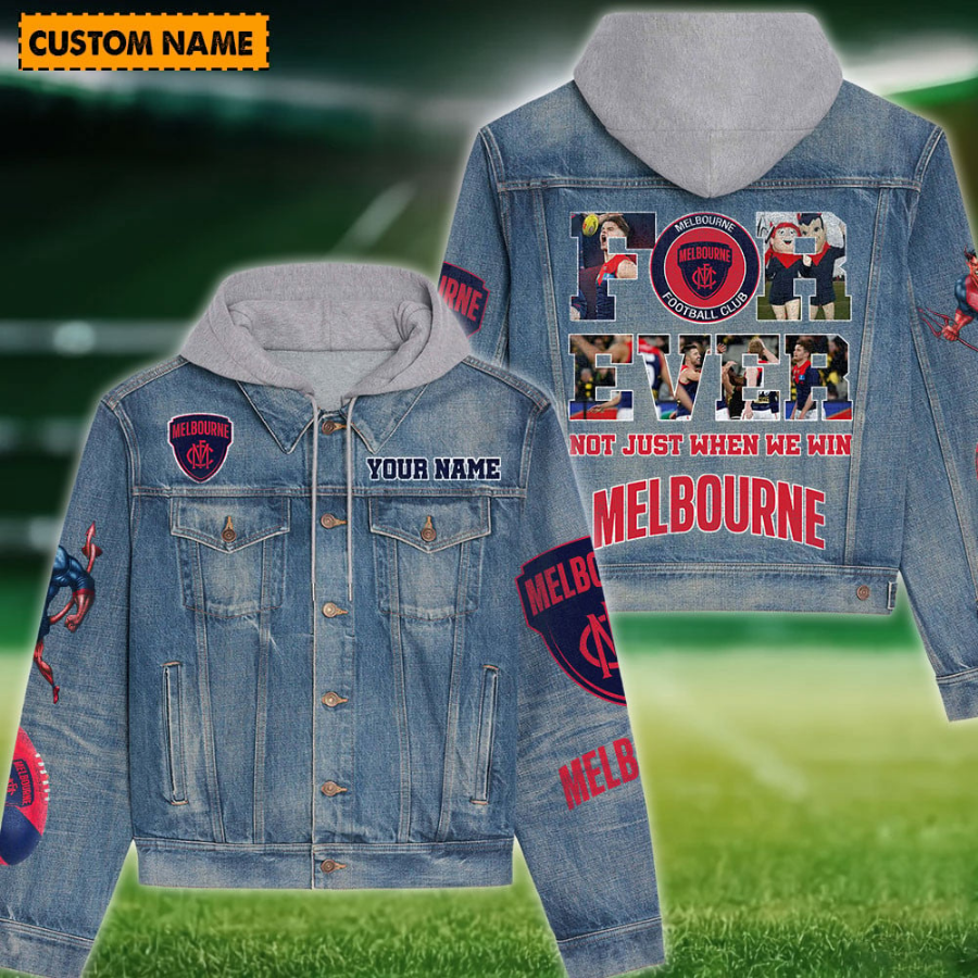 Melbourne New Personalized Hooded Denim Jacket For Fan