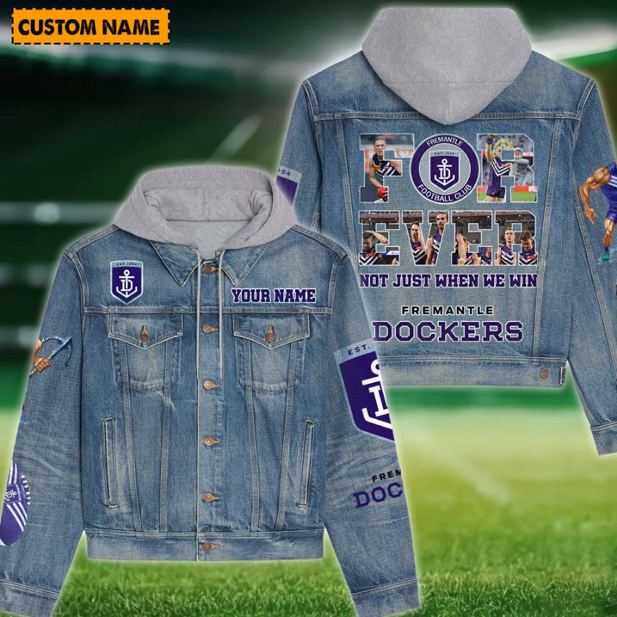 Fremantle New Personalized Hooded Denim Jacket For Fans