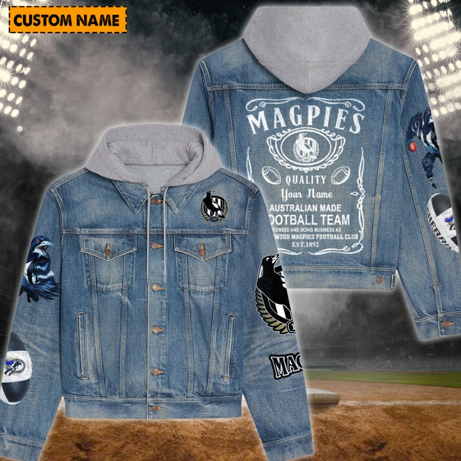 Collingwood New Personalized Hooded Denim Jacket For Fan