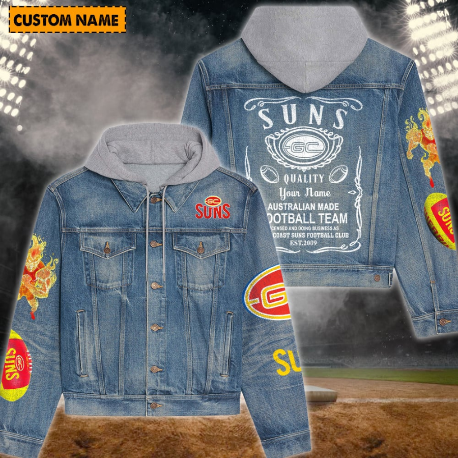 Suns New Personalized Hooded Denim Jacket For Fan