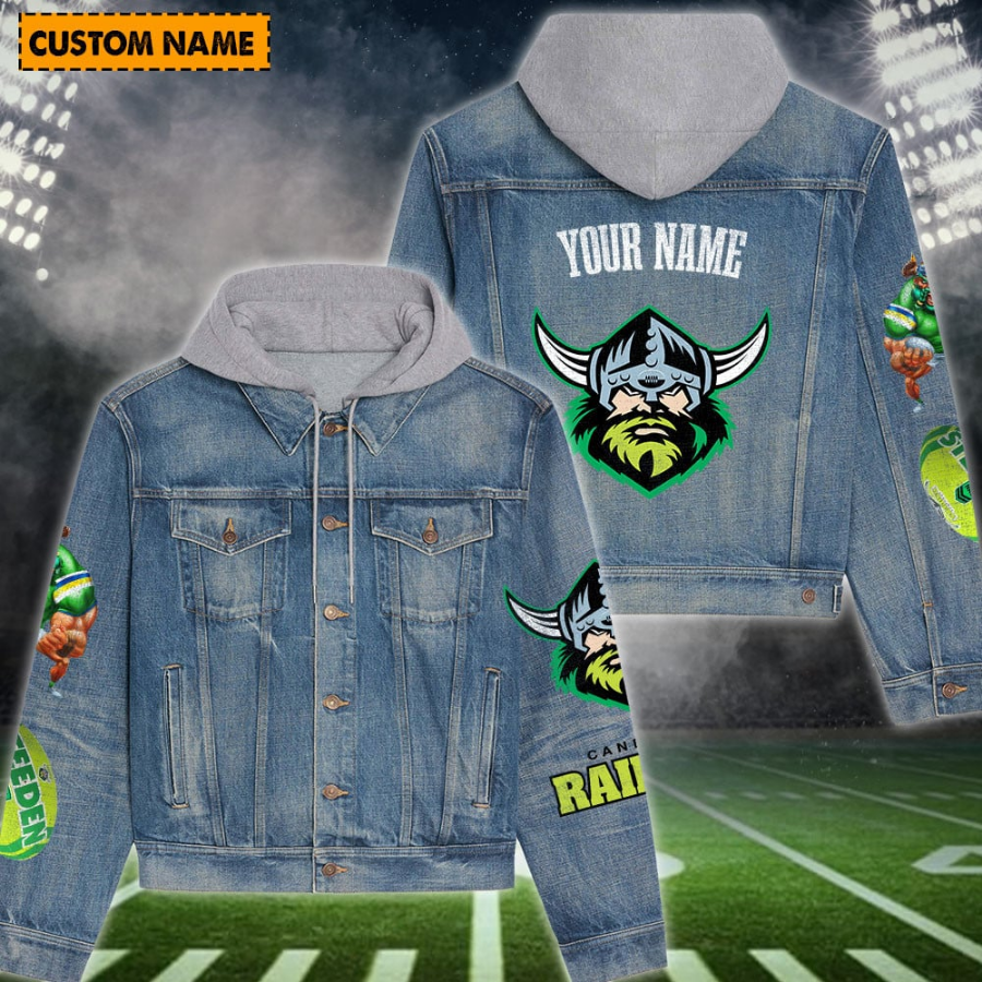 Warriors New Personalized Hooded Denim Jacket For Fan
