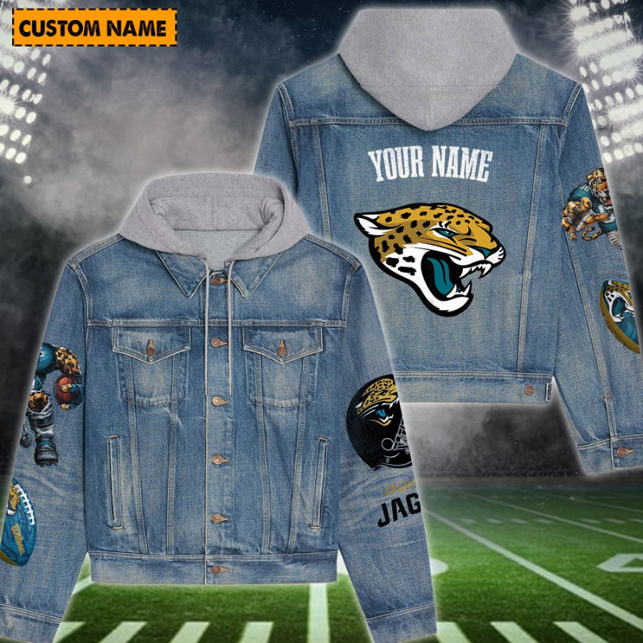 Jacksonville Jaguars New Personalized Hooded Denim Jacket For Fans