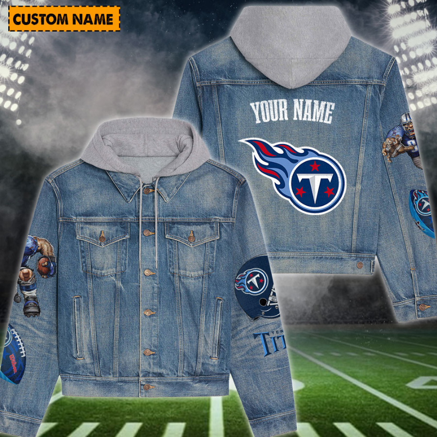 Tennessee Titans New Personalized Hooded Denim Jacket For Fans