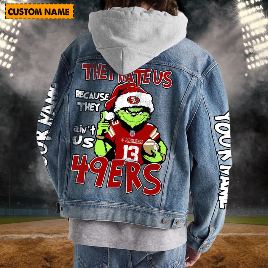 San Francisco 49Ers New Personalized Hooded Denim Jacket For Fan