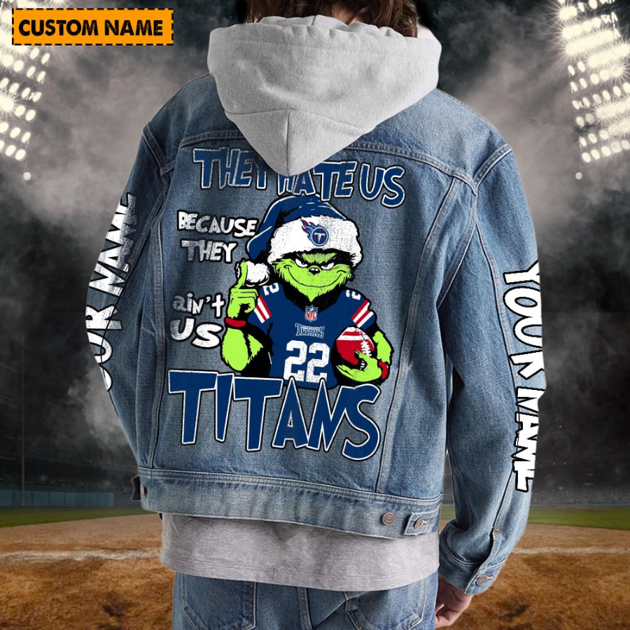 Tennessee Titans New Personalized Hooded Denim Jacket For Fan