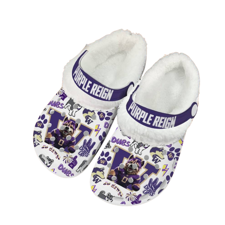 
Washington Huskies Go Daws Crocs Fleece Clog 