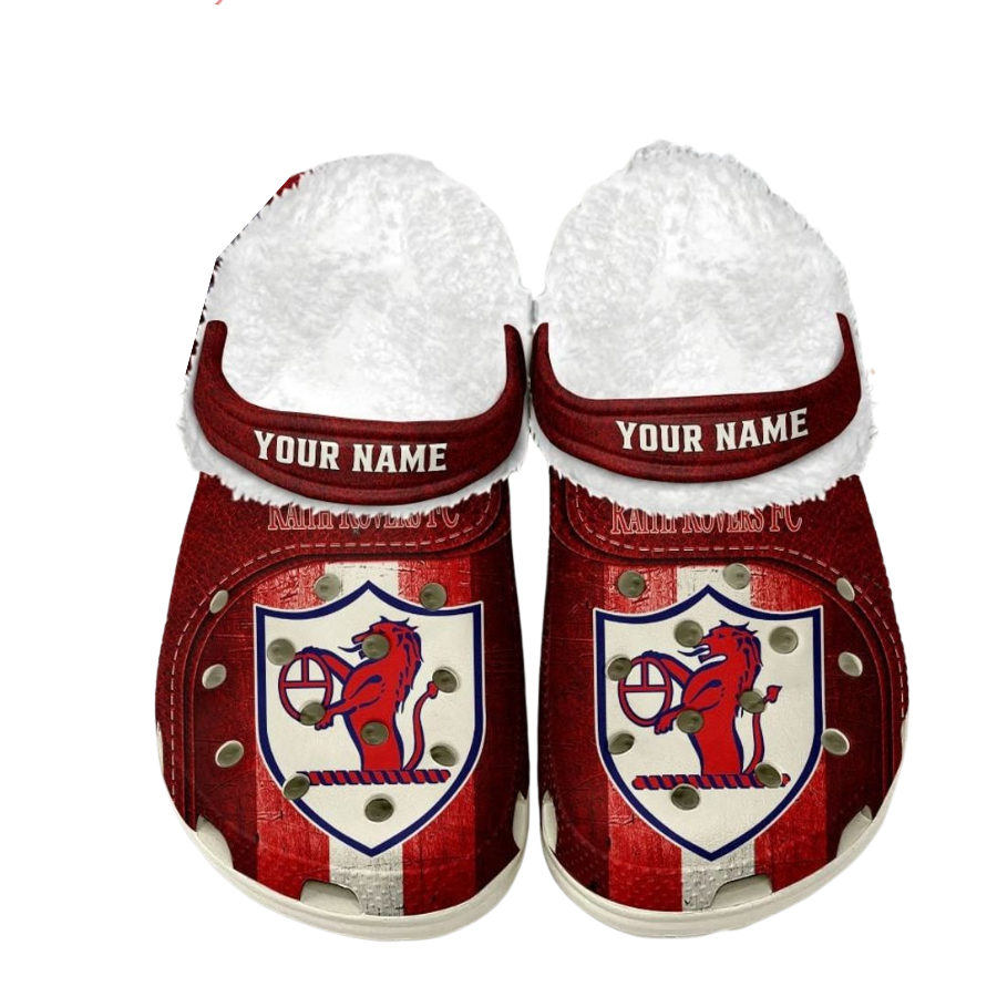 Raith Rovers F.C Custom Name Fleece Crocs Clogs