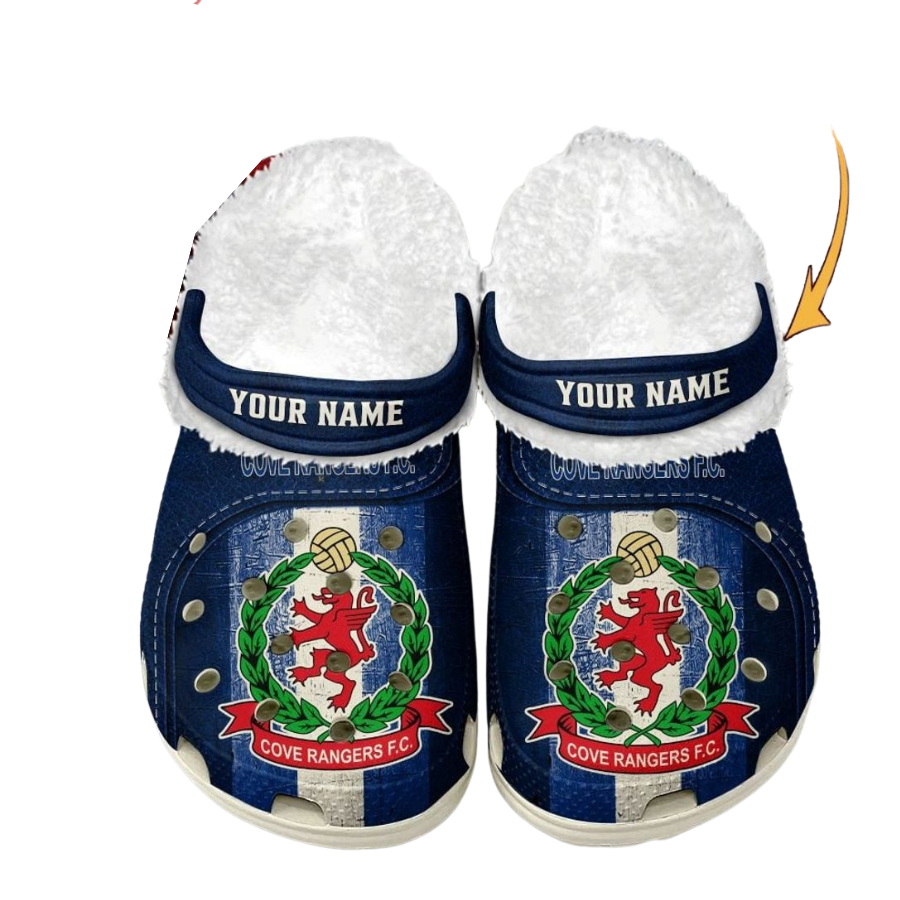 Cove Rangers F.C Custom Name Fleece Crocs Clogs