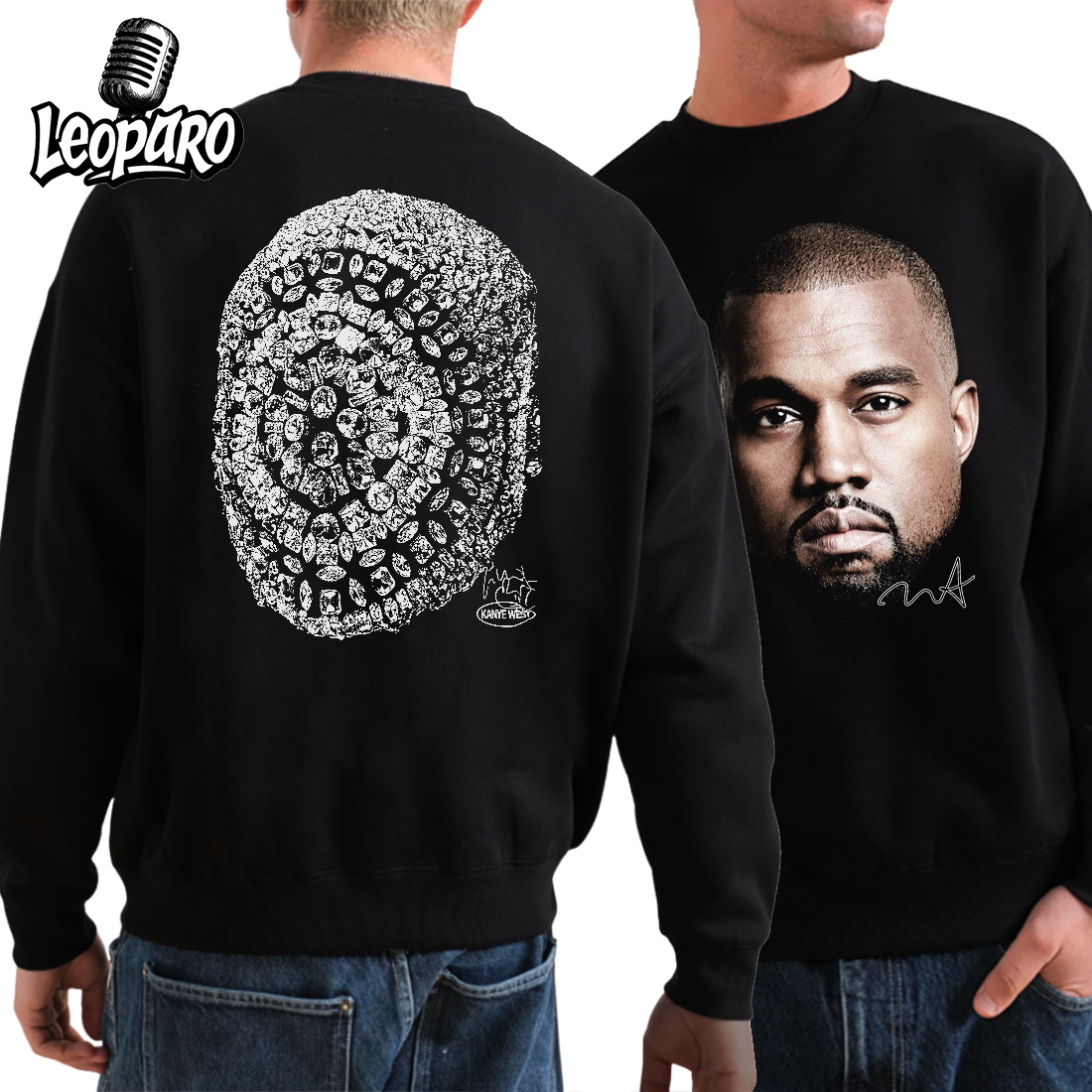 KANYE WEST MARGIELA MASK  SWEATSHIRT WHITE