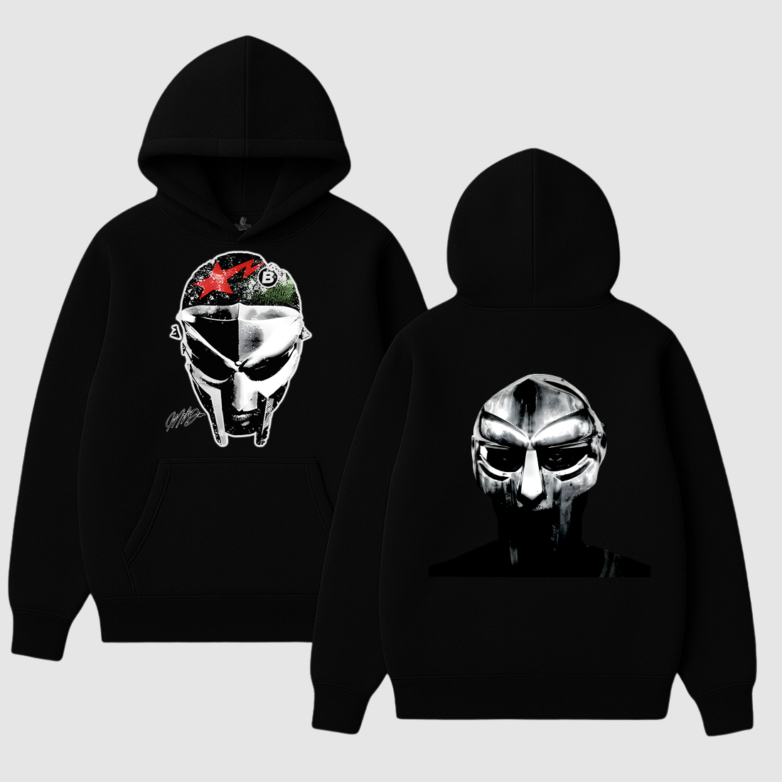 MF DOOM V3  HOODIE BLACK 