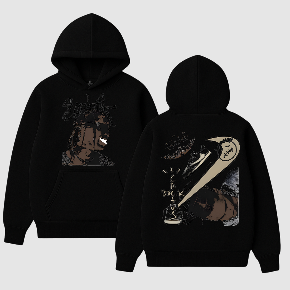 REVERSE MOCHAS HOODIE WHITE