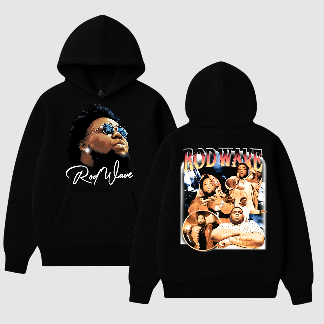 ROD WAVE HOODIE BLACK 
