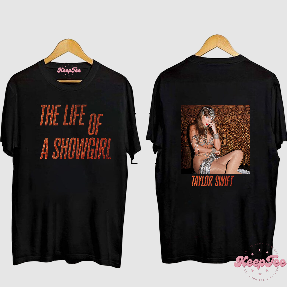Taylor Swift The Life Of A Showgirl Shirt Black 