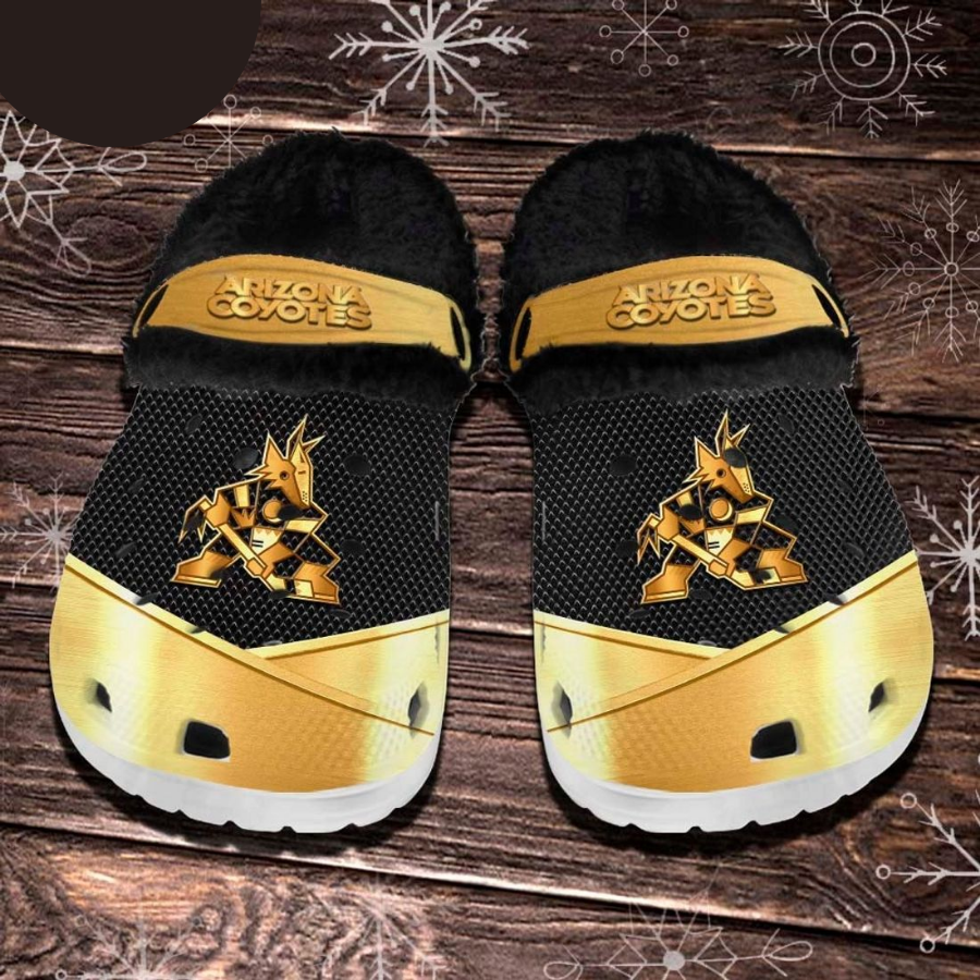 Arizona Coyotes Nhl Fleece Crocs Black For Men And Women 