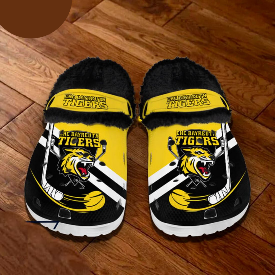 Bayreuth Tigers Del Krokodile Fleece Crocs Black For Men And Women 