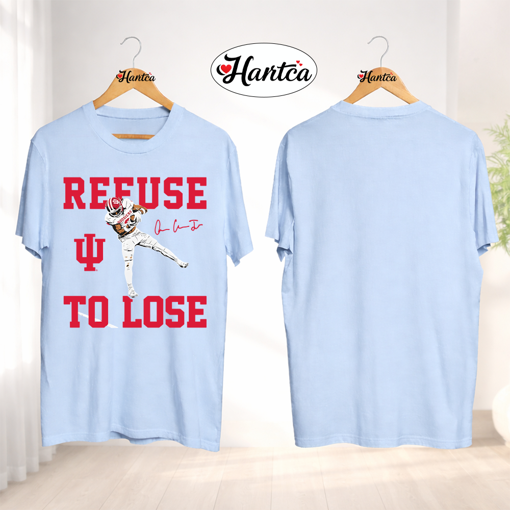 Refuse To Lose Indiana Hoosiers Football Omar Cooper Jr Signature T Shirt - Image 4