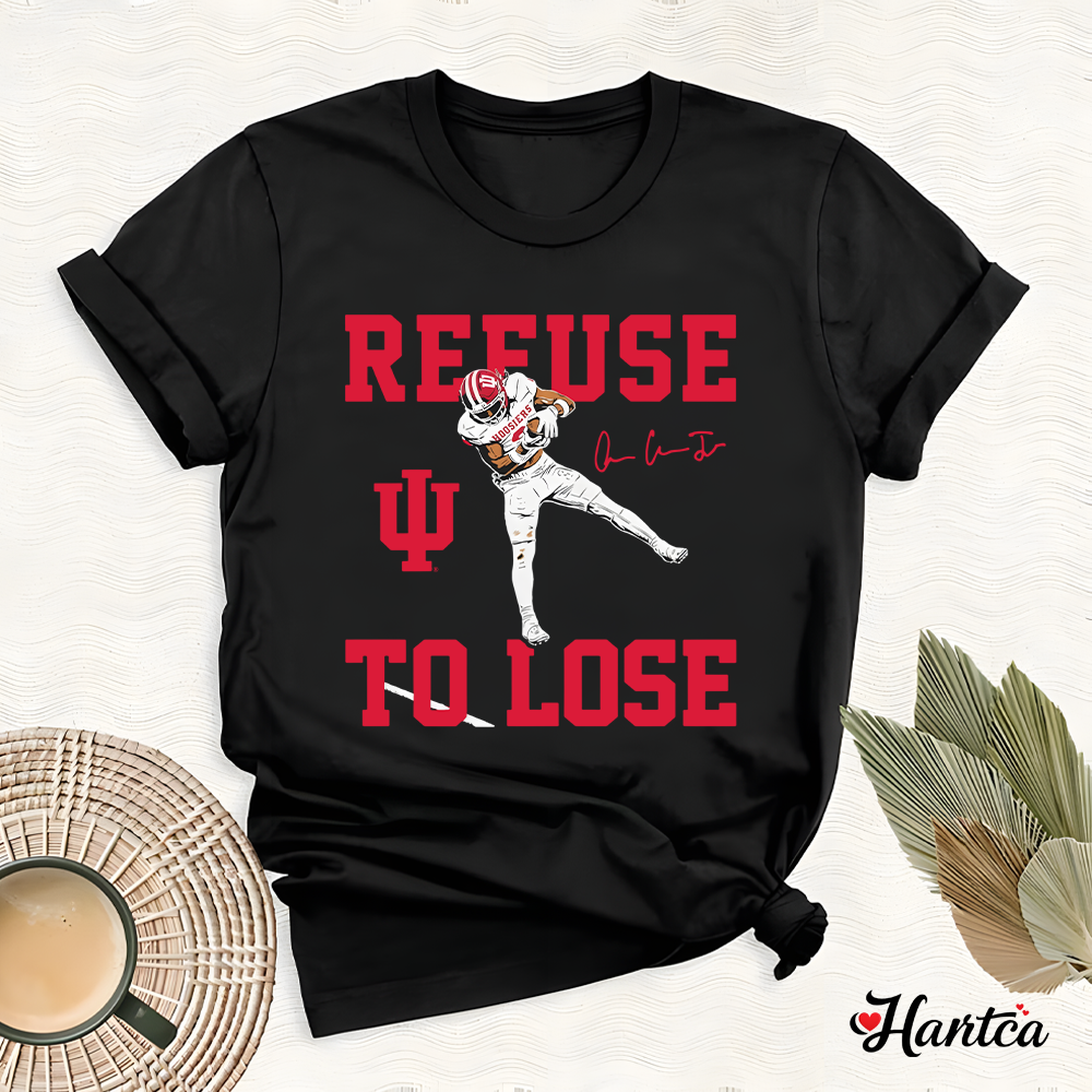 Refuse To Lose Indiana Hoosiers Football Omar Cooper Jr Signature T Shirt - Image 5