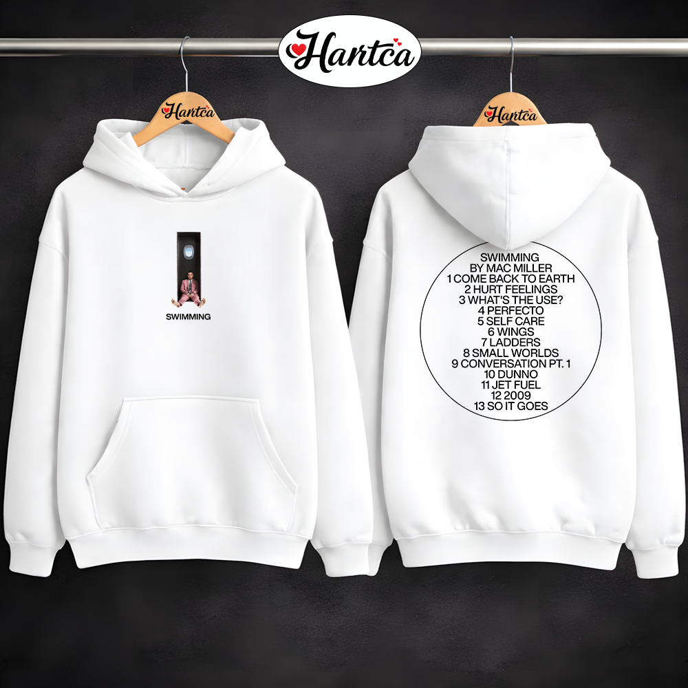Mac Miller Merch Swimming Album Tracklist Aesthetic Hoodie