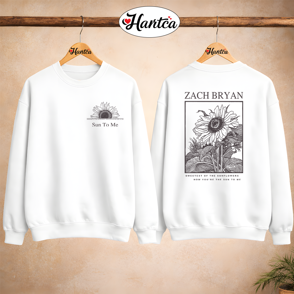 Zach Bryan Merch Sun To Me Crewneck Sweatshirt 