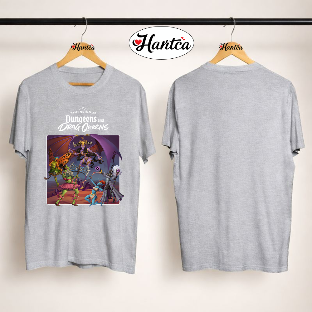 Dropout Merch Dungeons And Drag Queens Shirt Black - Image 3