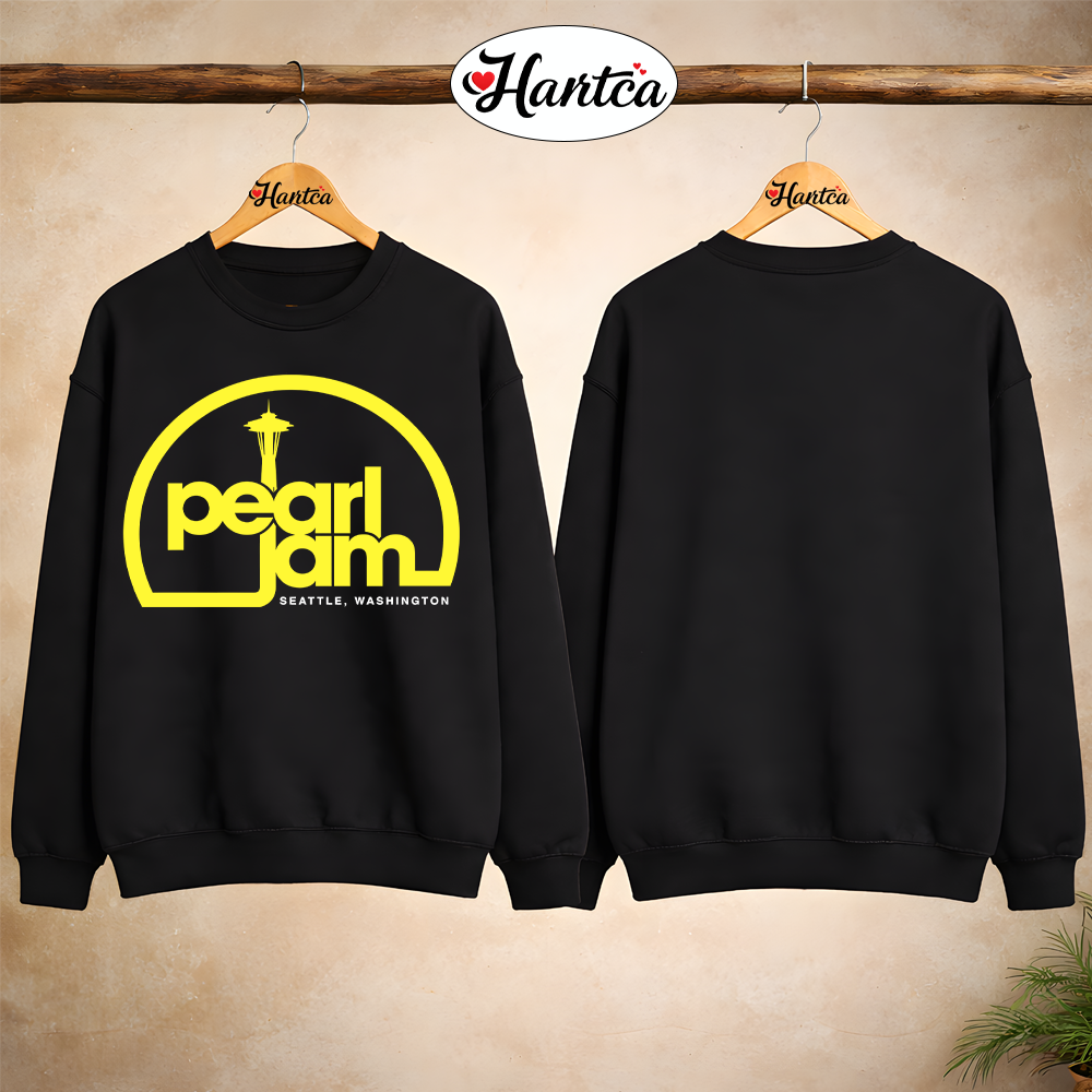 Pearl Jam Merch Needle Logo Hoodie - Image 3