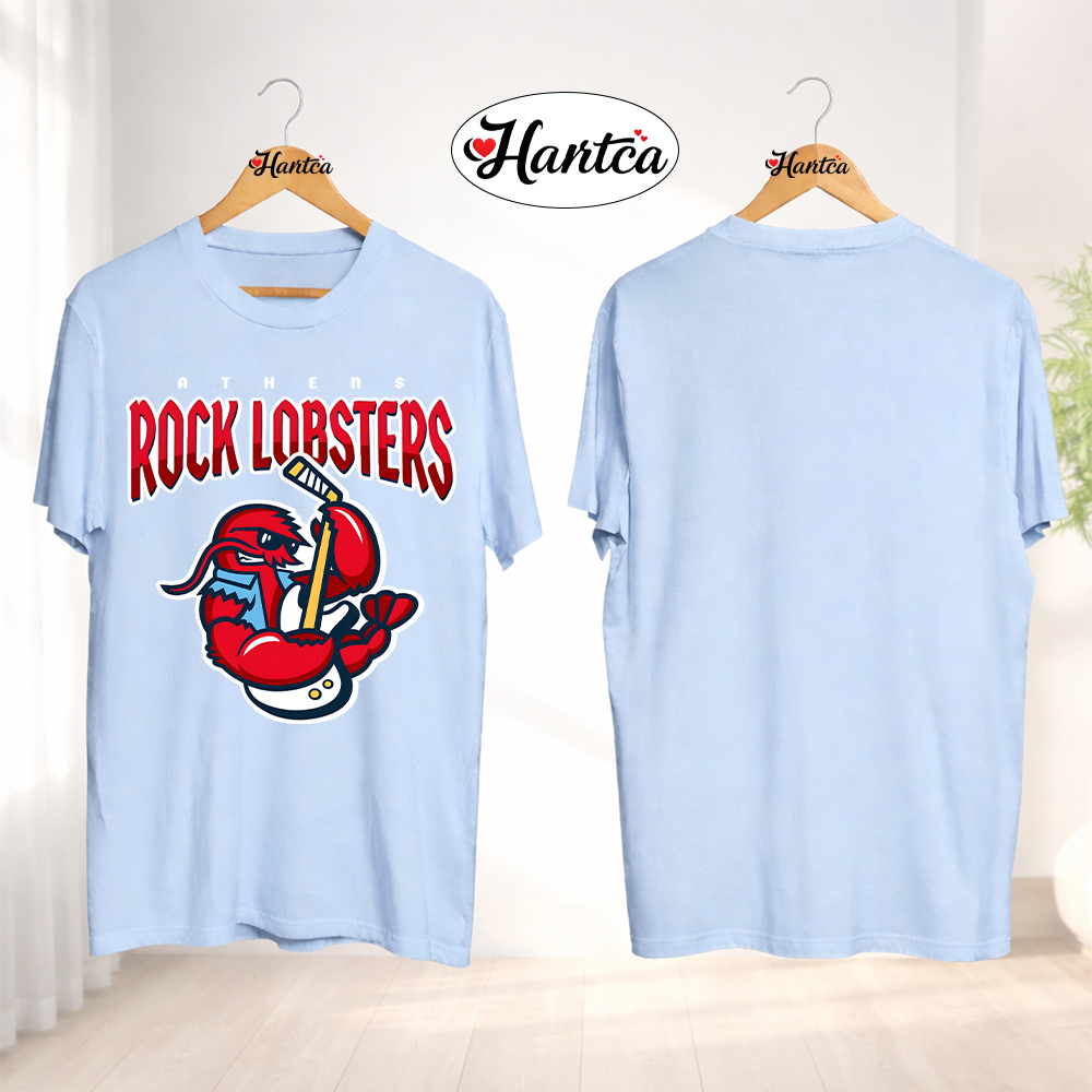Official Rock Lobsters Hockey Shop Logo T-Shirt - Image 4