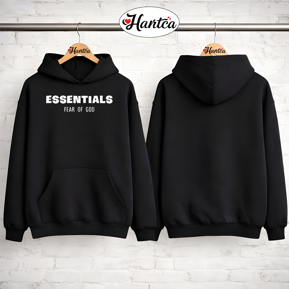 Fear Of God Essentials Merch Hoodie Black