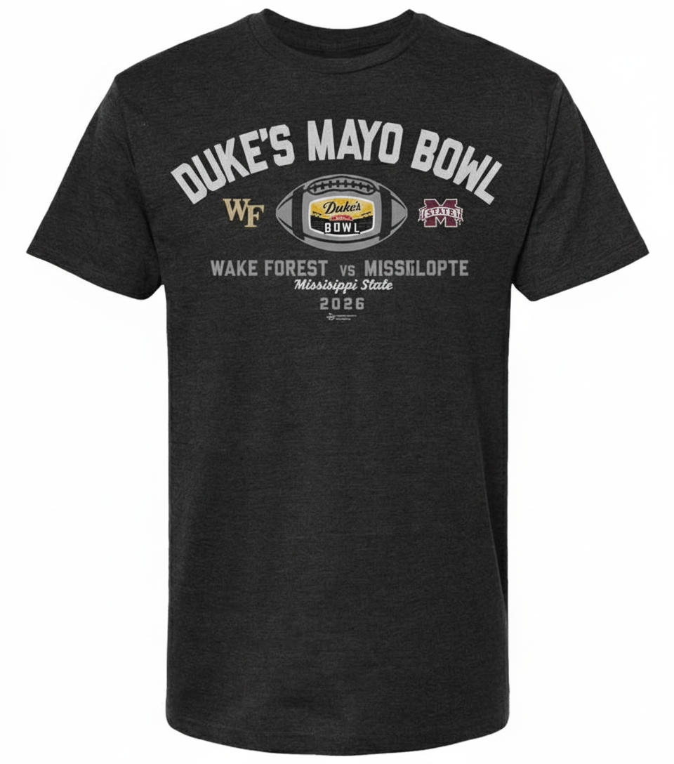Wake Forest Vs Mississippi State 2026 Duke's Mayo Bowl T Shirt