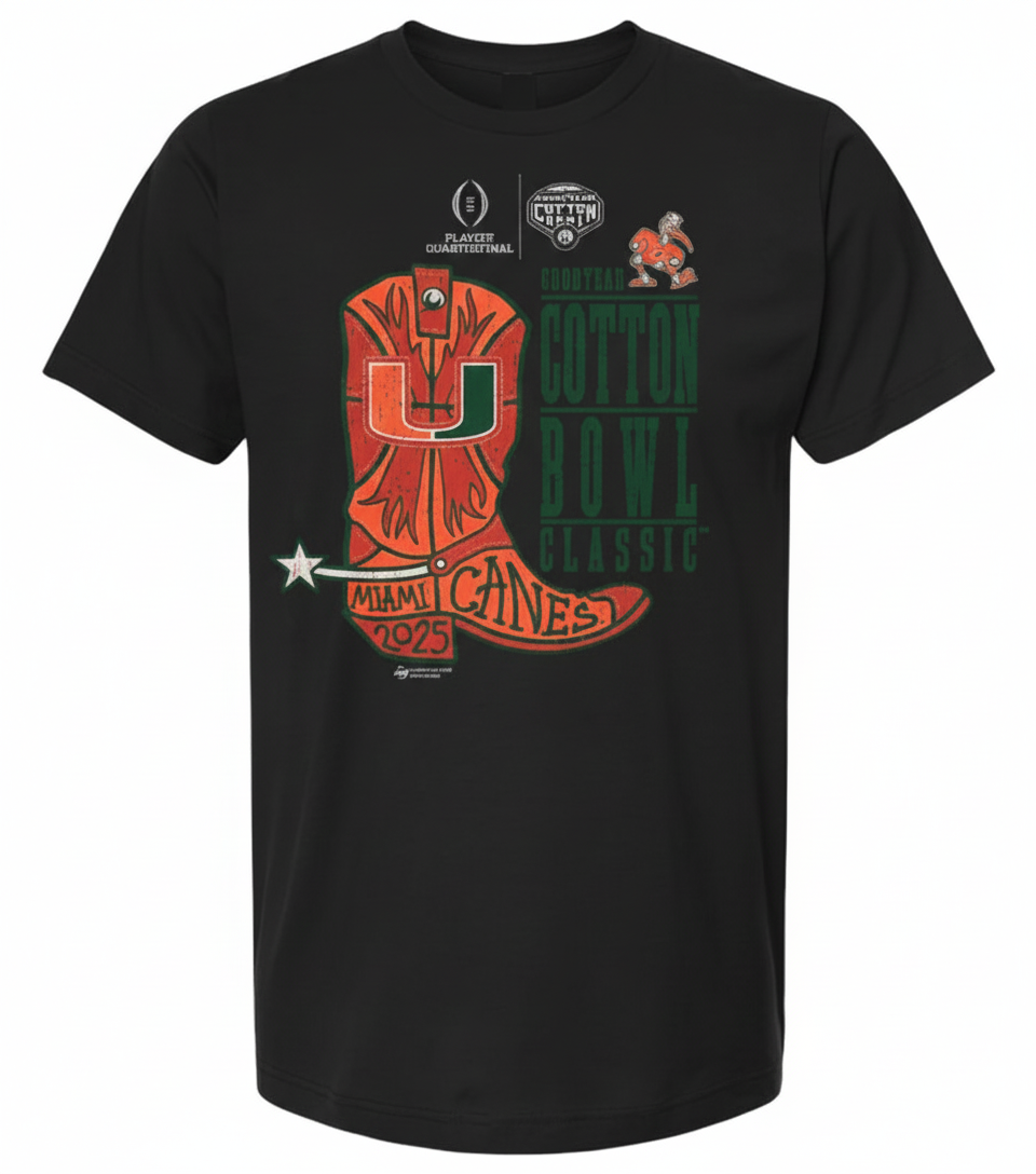 2025 Cotton Bowl Classic Miami Boot T Shirt