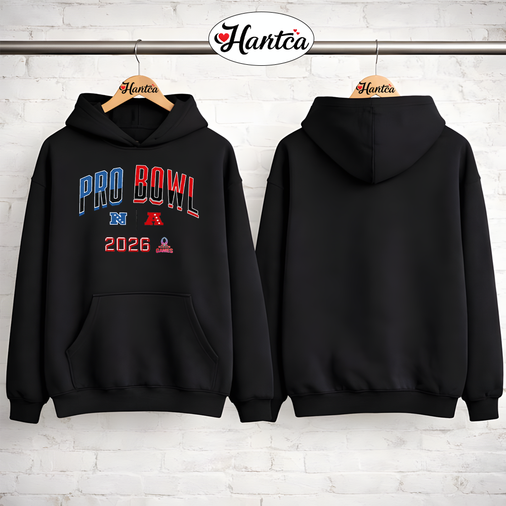 NFL Black 2026 Pro Bowl Matchup AFC NFC T-Shirt - Image 3