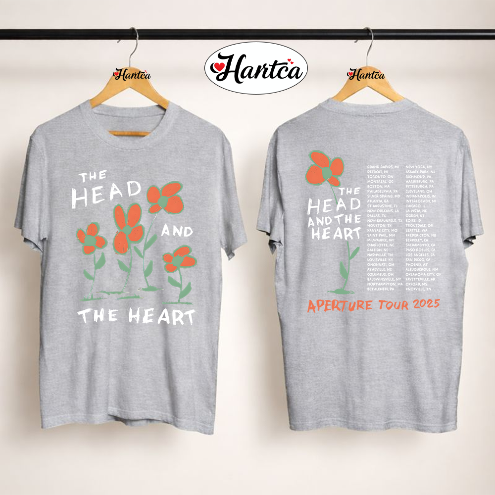 Head And The Heart Merch THATH Flower Tour Shirt - Image 2