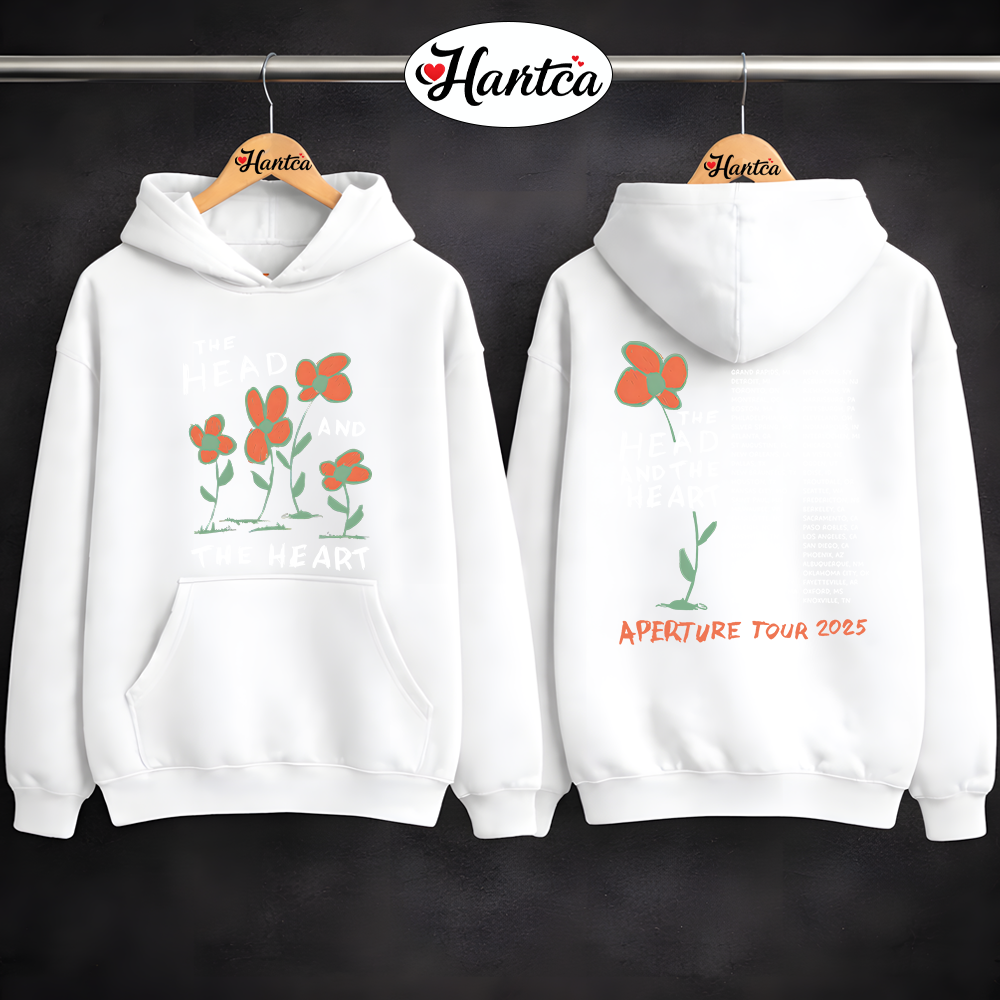 Head And The Heart Merch THATH Flower Tour Shirt - Image 4