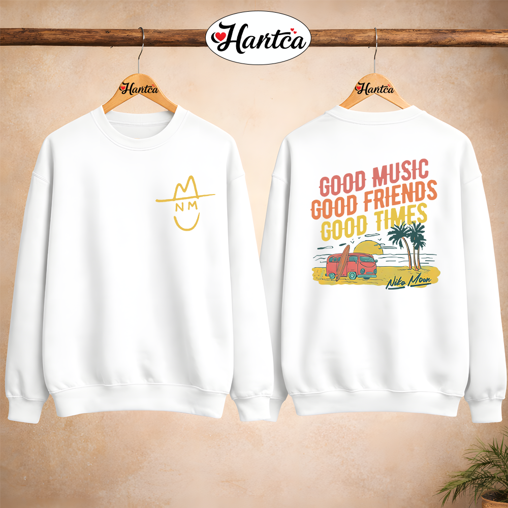 Niko Moon Merch Good Music Good Friends Hoodie - Image 4